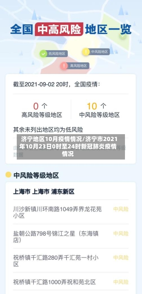 济宁地区10月疫情情况/济宁市2021年10月23日0时至24时新冠肺炎疫情情况-第2张图片