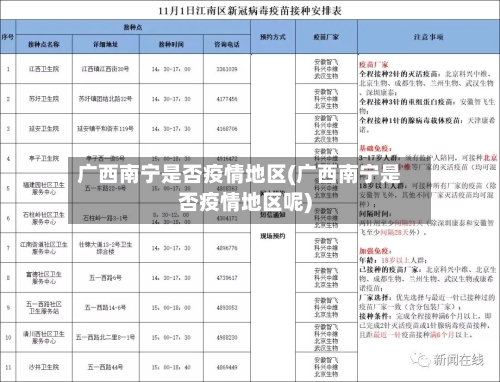 广西南宁是否疫情地区(广西南宁是否疫情地区呢)-第2张图片
